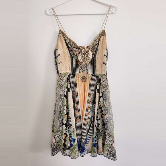 Camilla Salvador Secrets Short Dress With Tie Front Small b77 - Picture 2 of 14